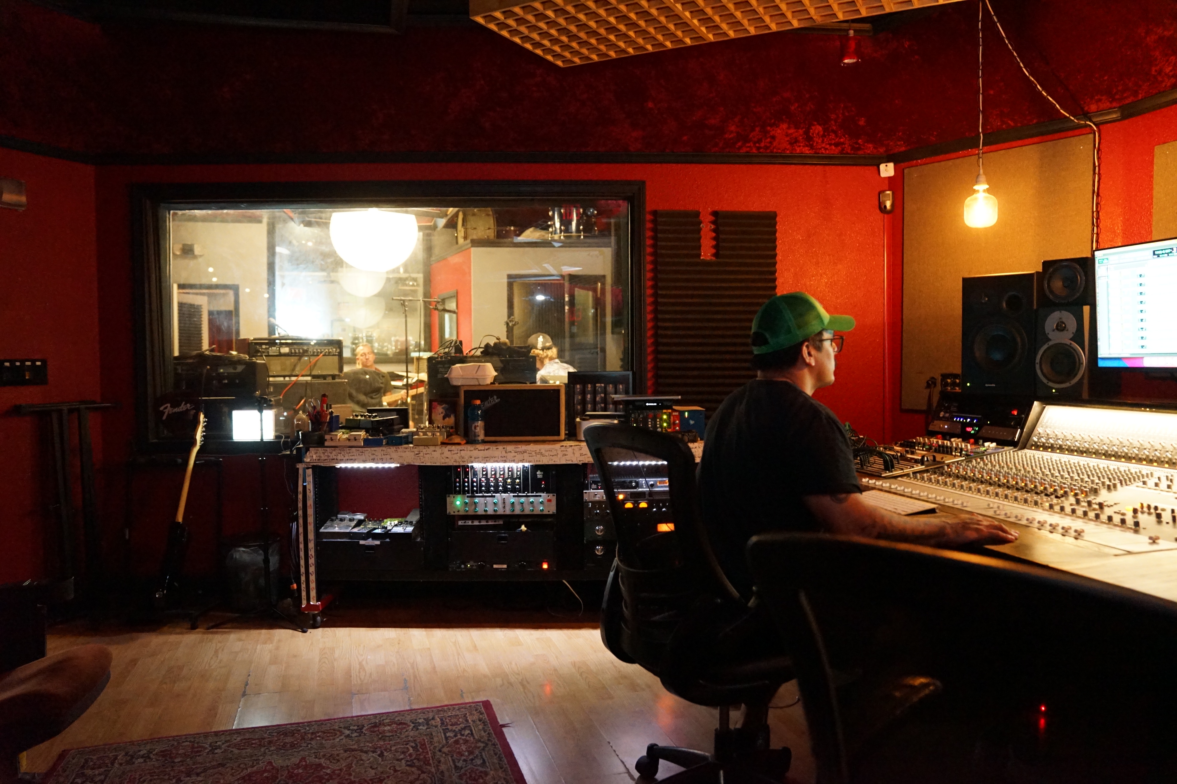 Frank Marie at the recording console